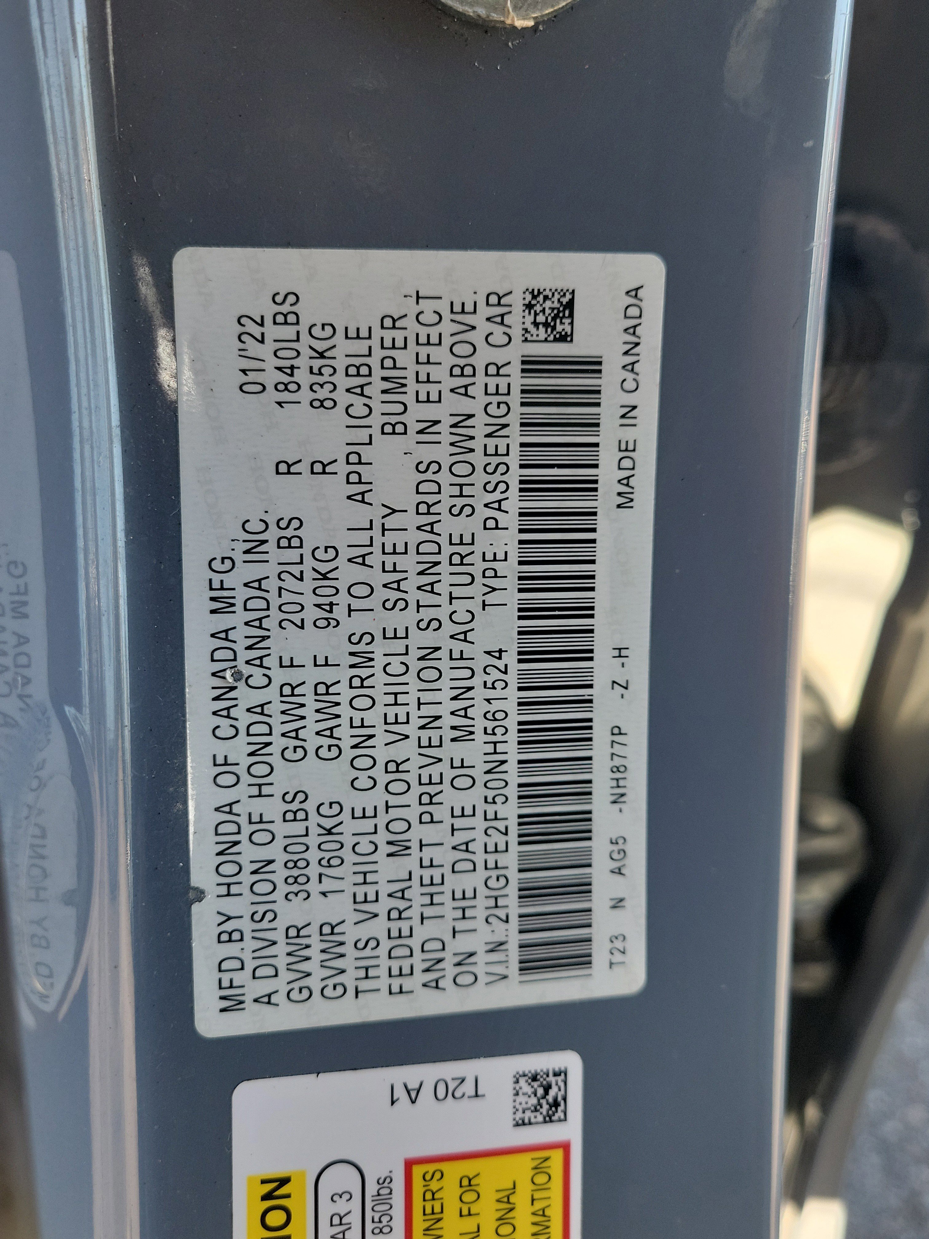 Used 2022 Honda Civic Sport image 29