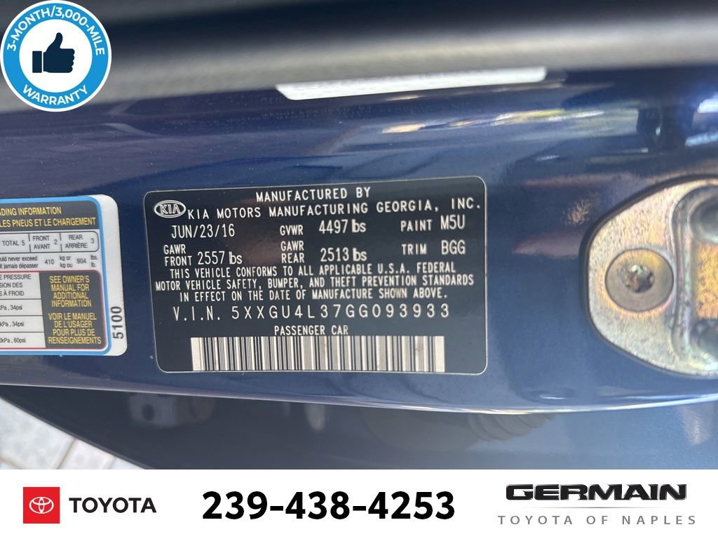 Used 2016 Kia Optima EX FWD image 25
