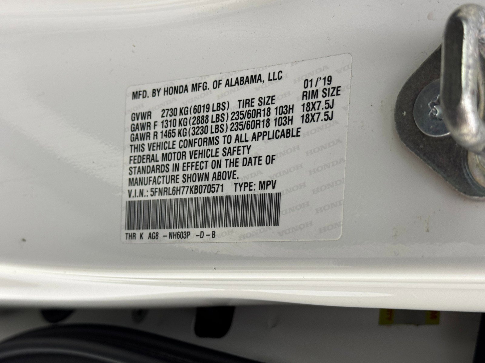 Used 2019 Honda Odyssey EX-L image 43