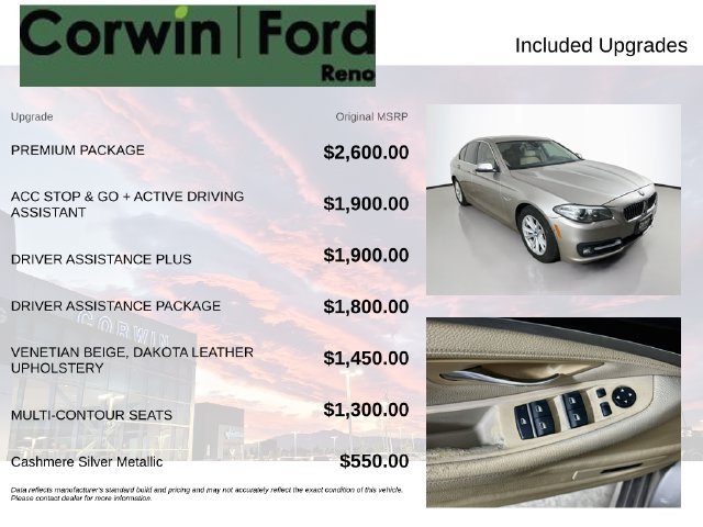 Used 2015 BMW 528i Sedan RWD image 3