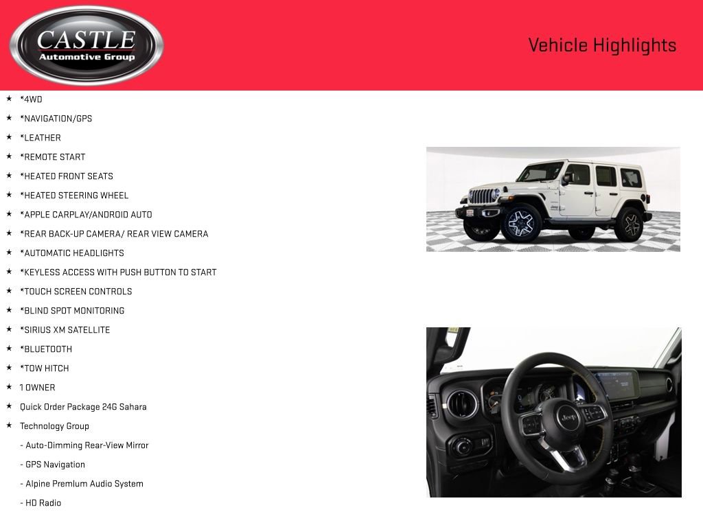 Used 2024 Jeep Wrangler Sahara w/ Technology Group image 3
