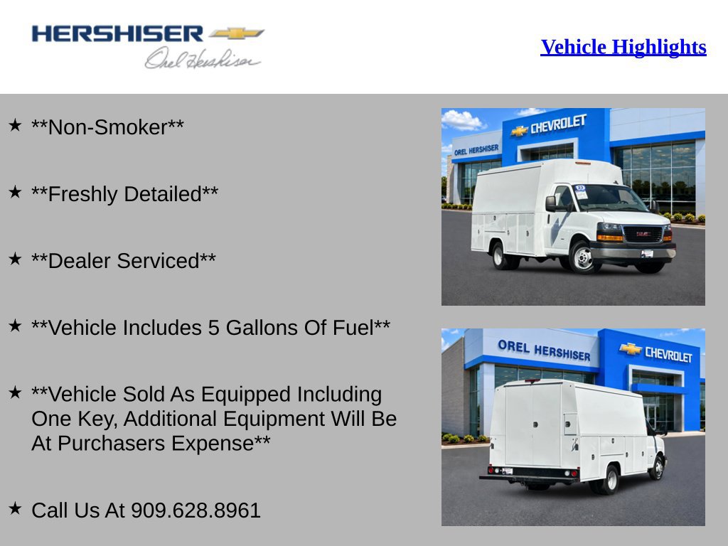 Used 2023 GMC Savana 3500 w/ Power Convenience Package RWD image 2