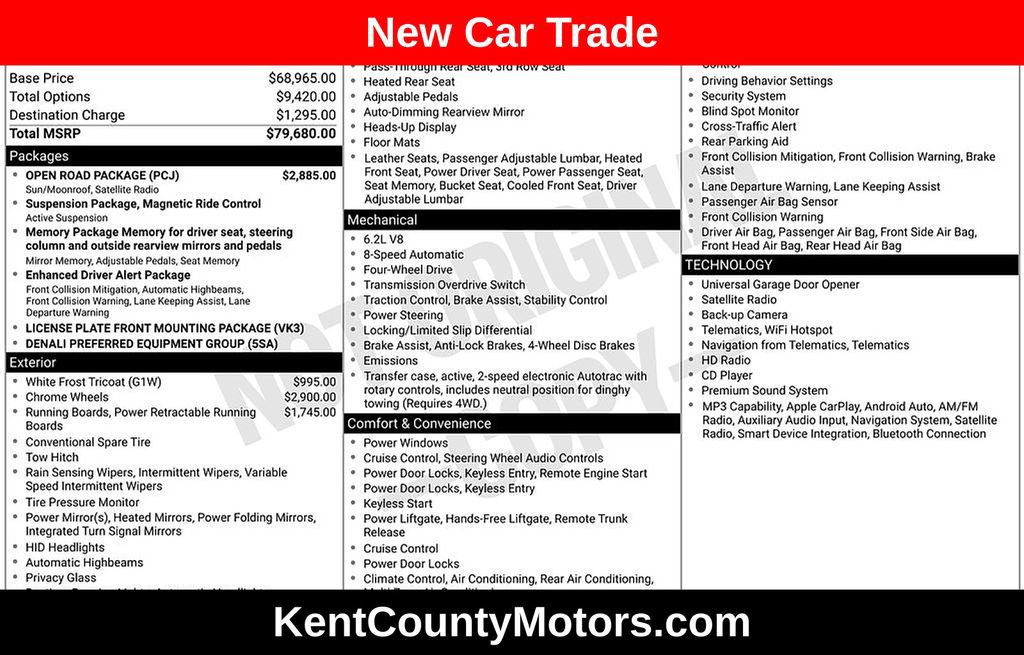 Used 2017 GMC Yukon Denali w/ Open Road Package image 1