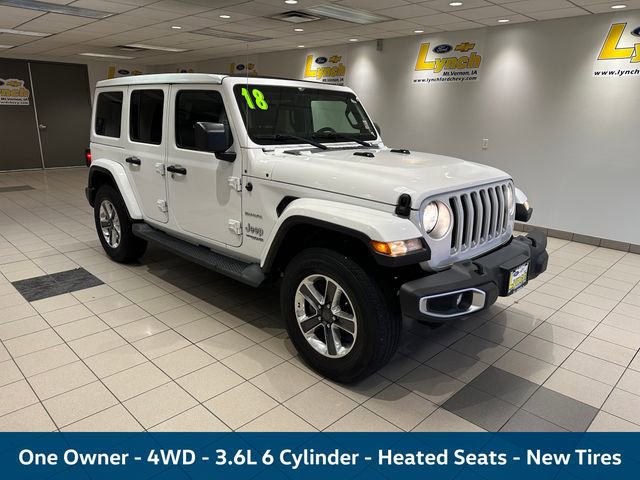 Used 2018 Jeep Wrangler Unlimited Sahara w/ Cold Weather Group AWD/4WD image 1