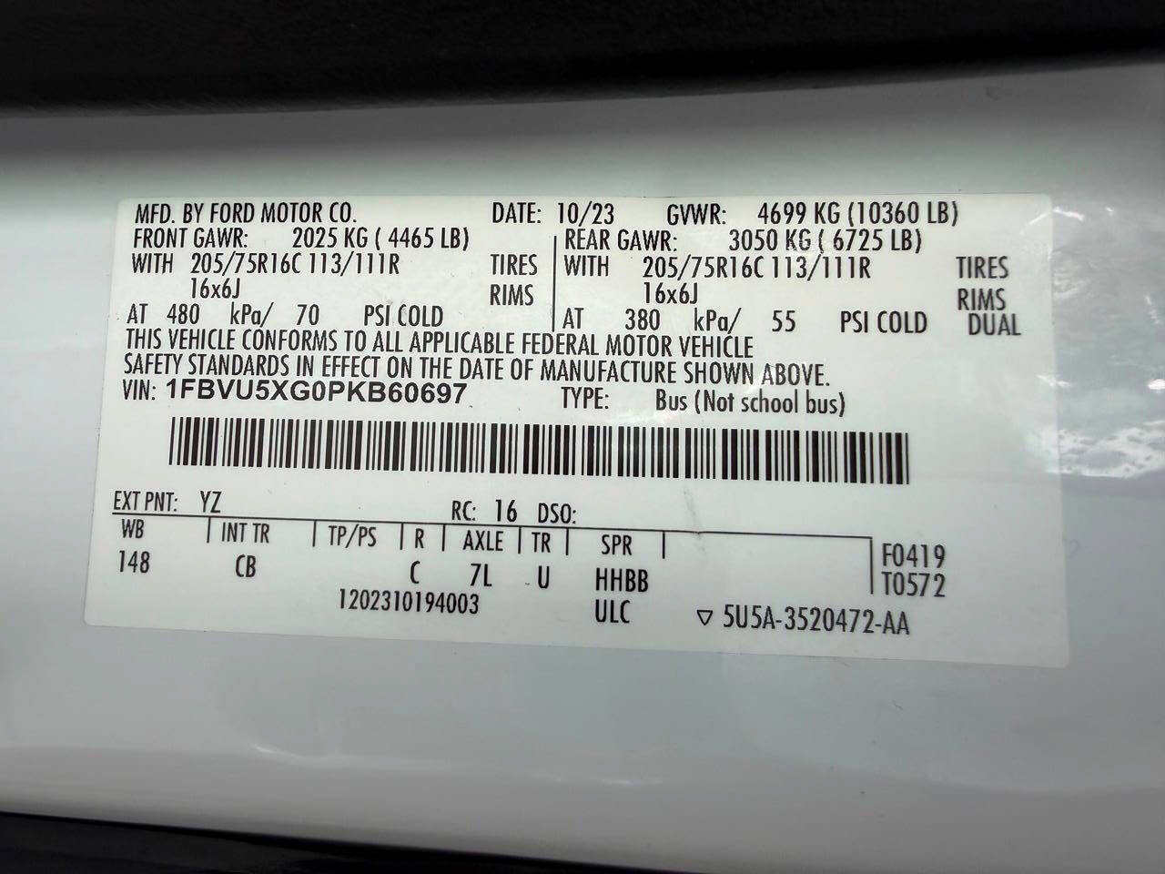 Used 2023 Ford Transit 350 XLT AWD/4WD image 29