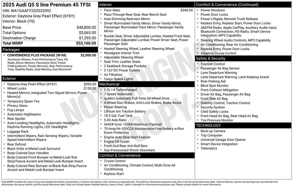 Certified 2025 Audi Q5 2.0T Premium w/ Convenience Plus Package image 29