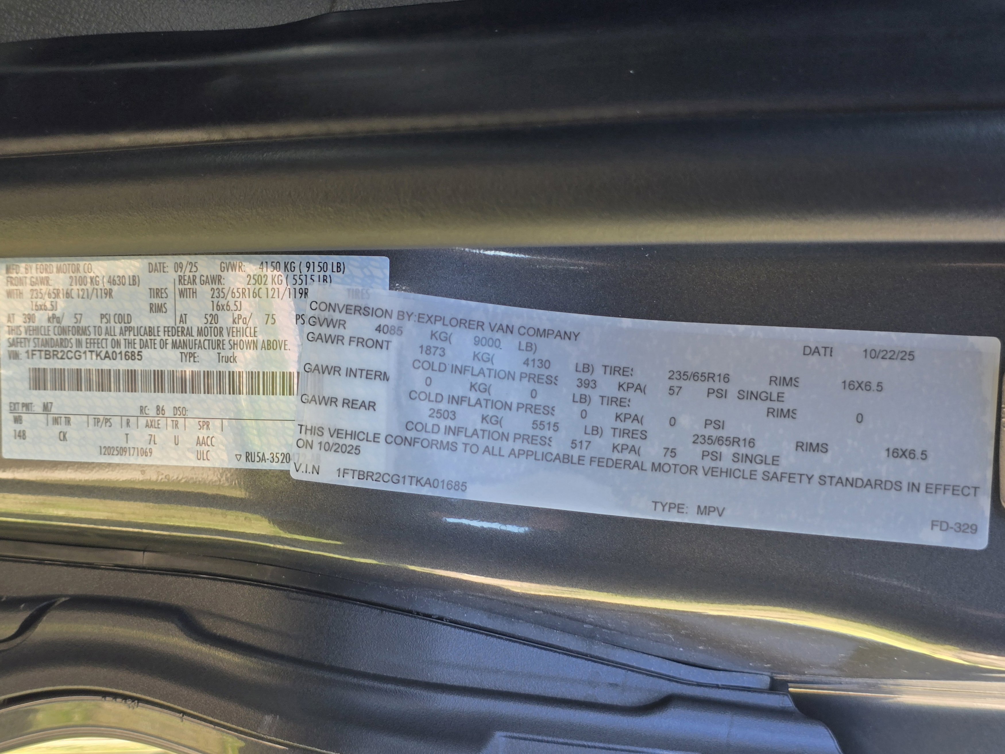 New 2026 Ford Transit 250 148 Medium Roof Extended AWD image 19