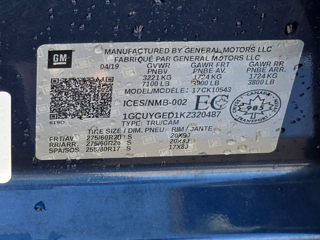 Used 2019 Chevrolet Silverado 1500 LTZ w/ LTZ Plus Package AWD/4WD image 23