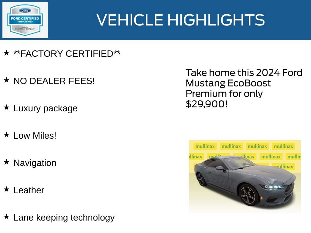 Used 2024 Ford Mustang Premium RWD image 12