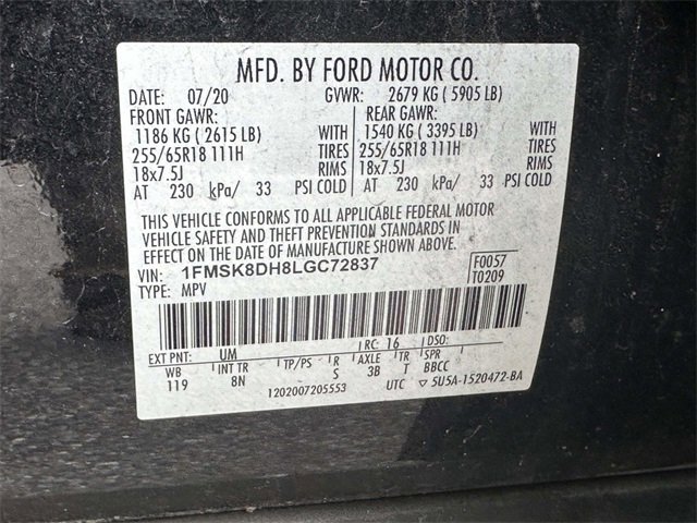 Used 2020 Ford Explorer XLT w/ Comfort Package image 39