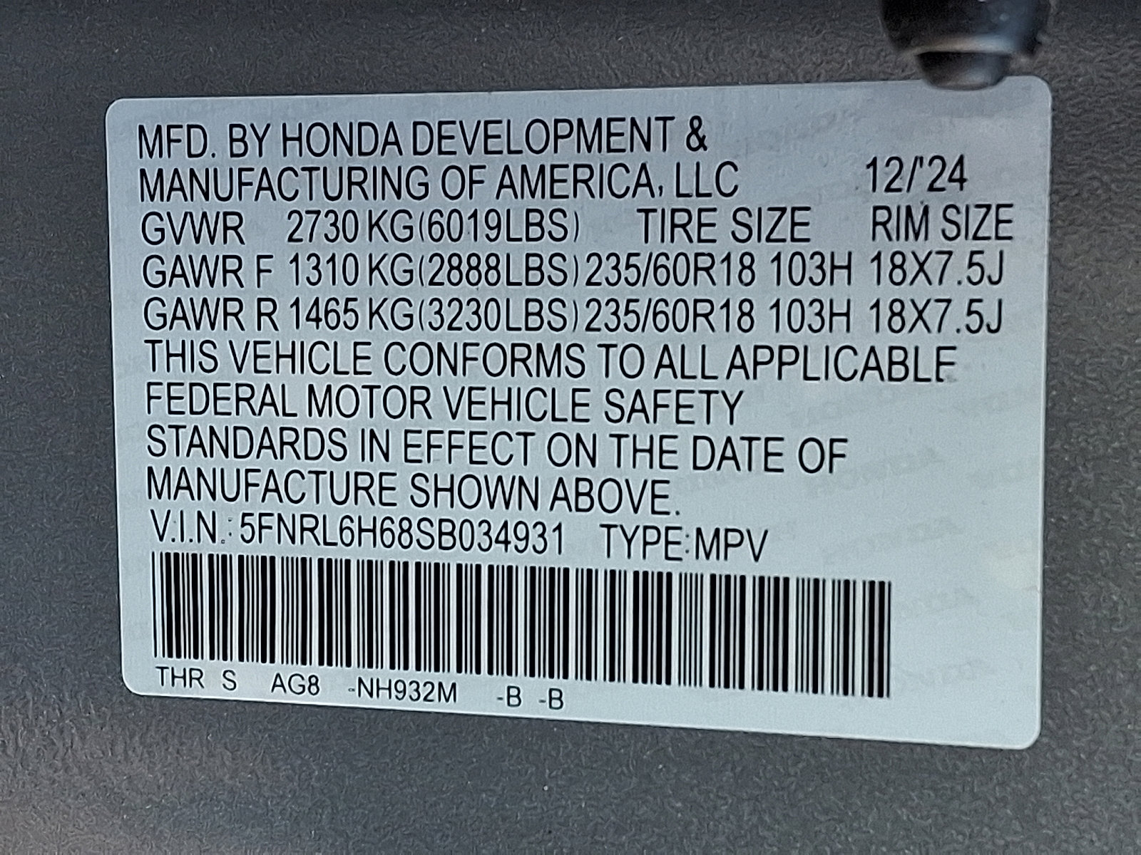 Used 2025 Honda Odyssey EX-L image 29