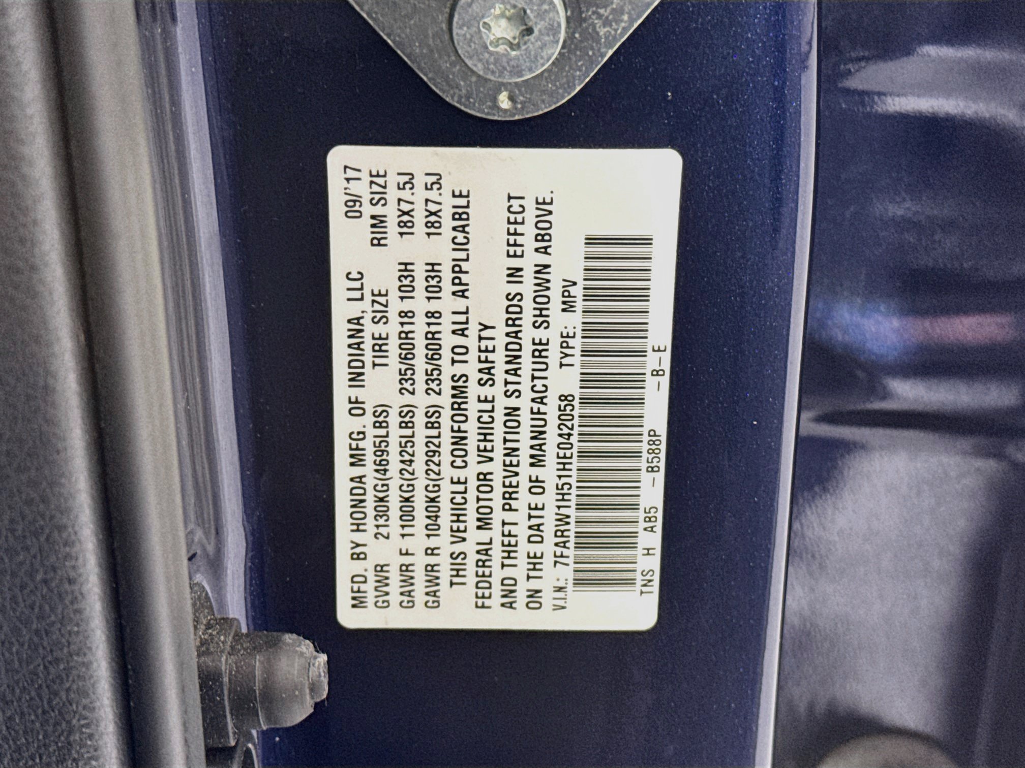Certified 2017 Honda CR-V EX image 32