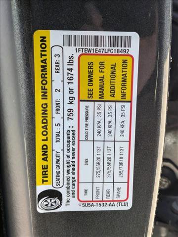 Used 2020 Ford F150 XLT w/ Equipment Group 302A Luxury image 16