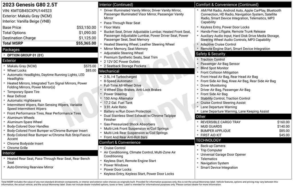 Used 2023 Genesis G80 2.5T image 31