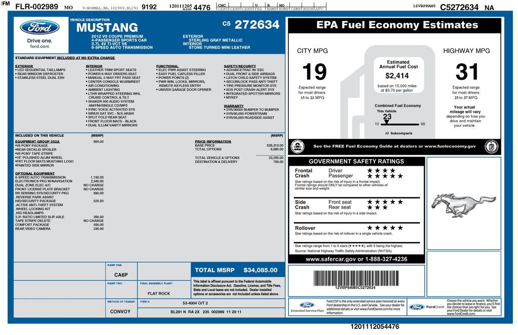 Used 2012 Ford Mustang Premium w/ Electronics Pkg image 25