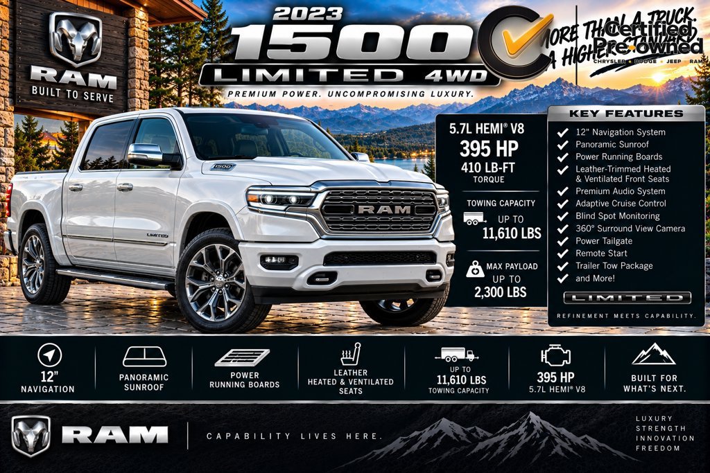 Certified 2023 RAM 1500 Limited AWD/4WD image 2