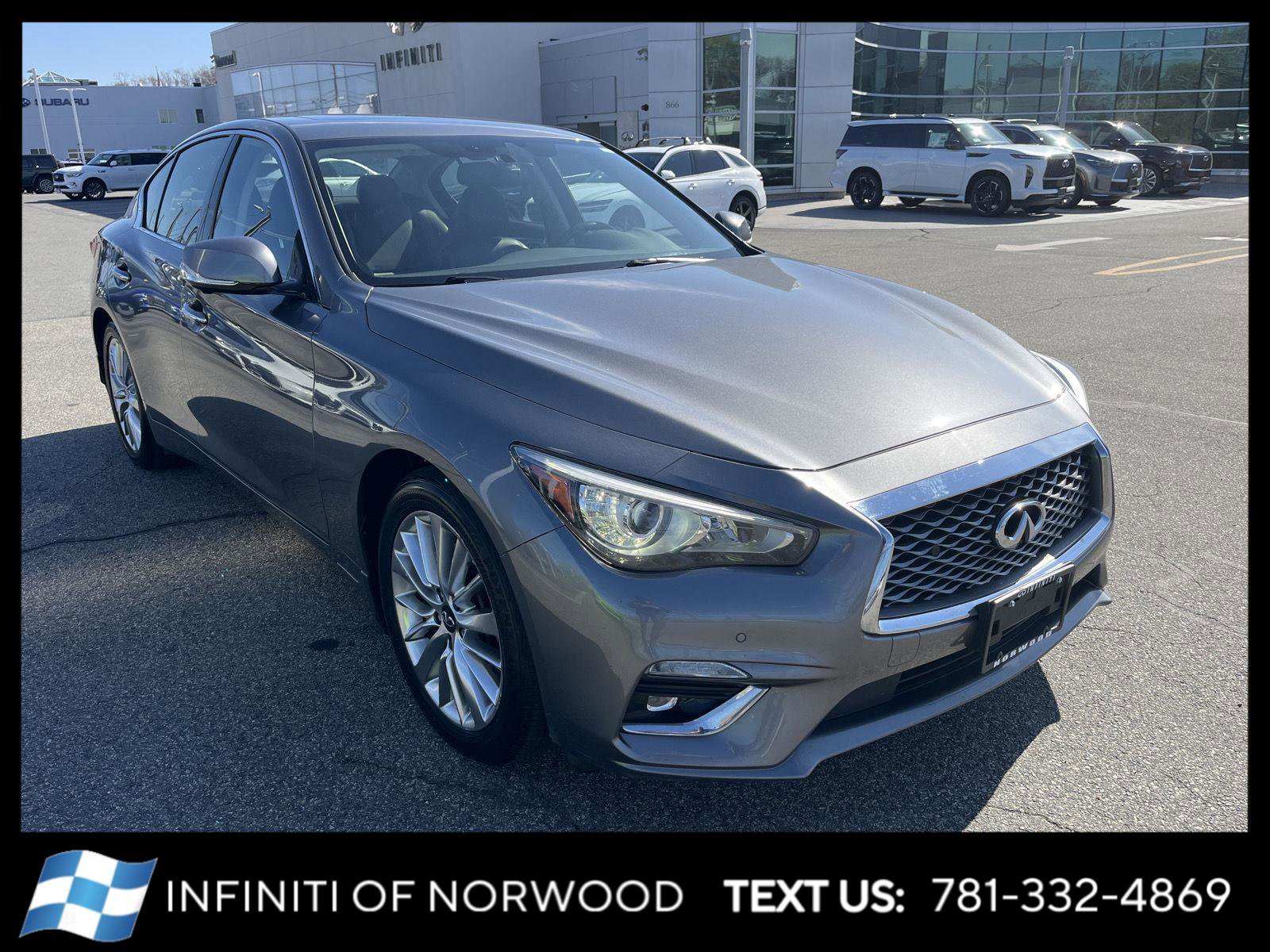 Used 2021 INFINITI Q50 Luxe w/ Cargo Package image 1