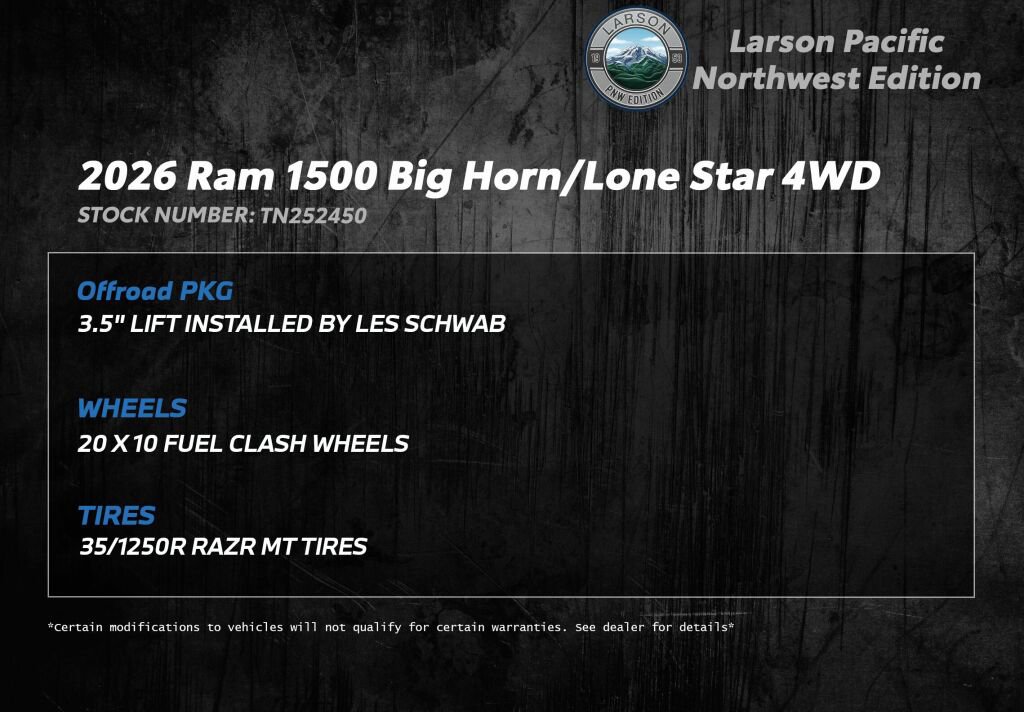 New 2026 RAM 1500 Big Horn w/ Night Edition image 3
