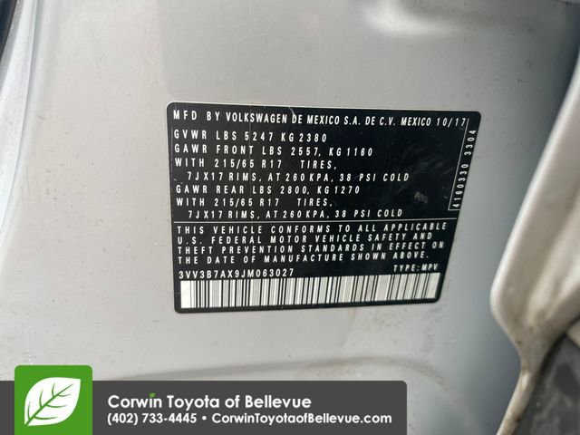Used 2018 Volkswagen Tiguan SE FWD image 23
