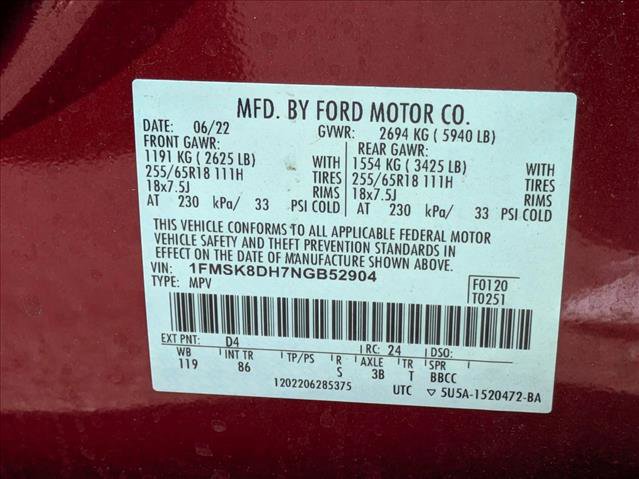 Used 2022 Ford Explorer XLT w/ Class IV Trailer Tow Package AWD/4WD image 15