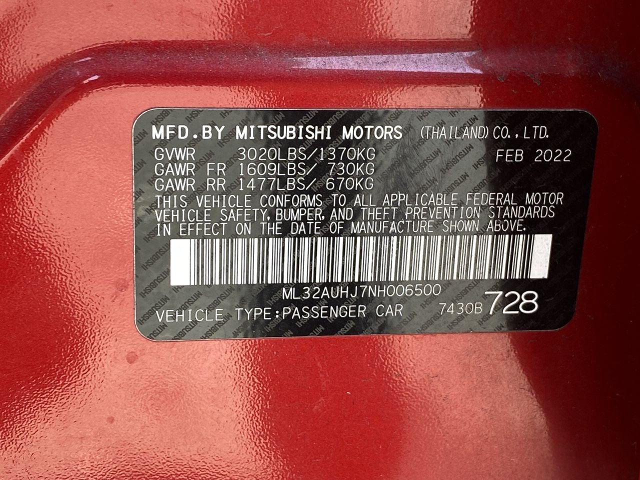 Used 2022 Mitsubishi Mirage ES FWD image 12