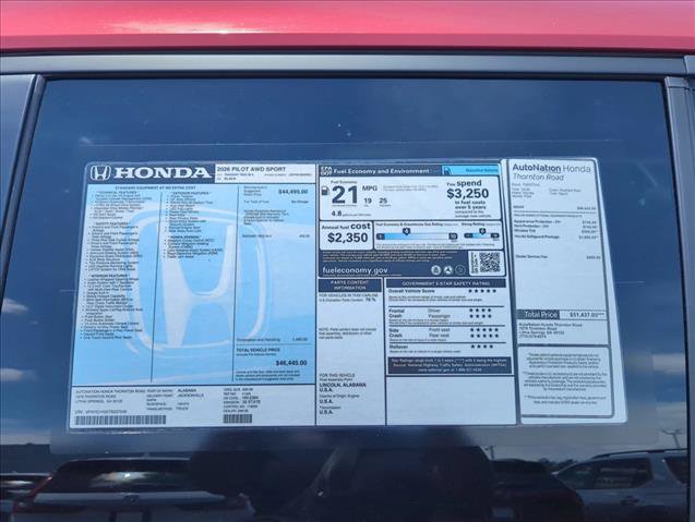 New 2026 Honda Pilot Sport image 21