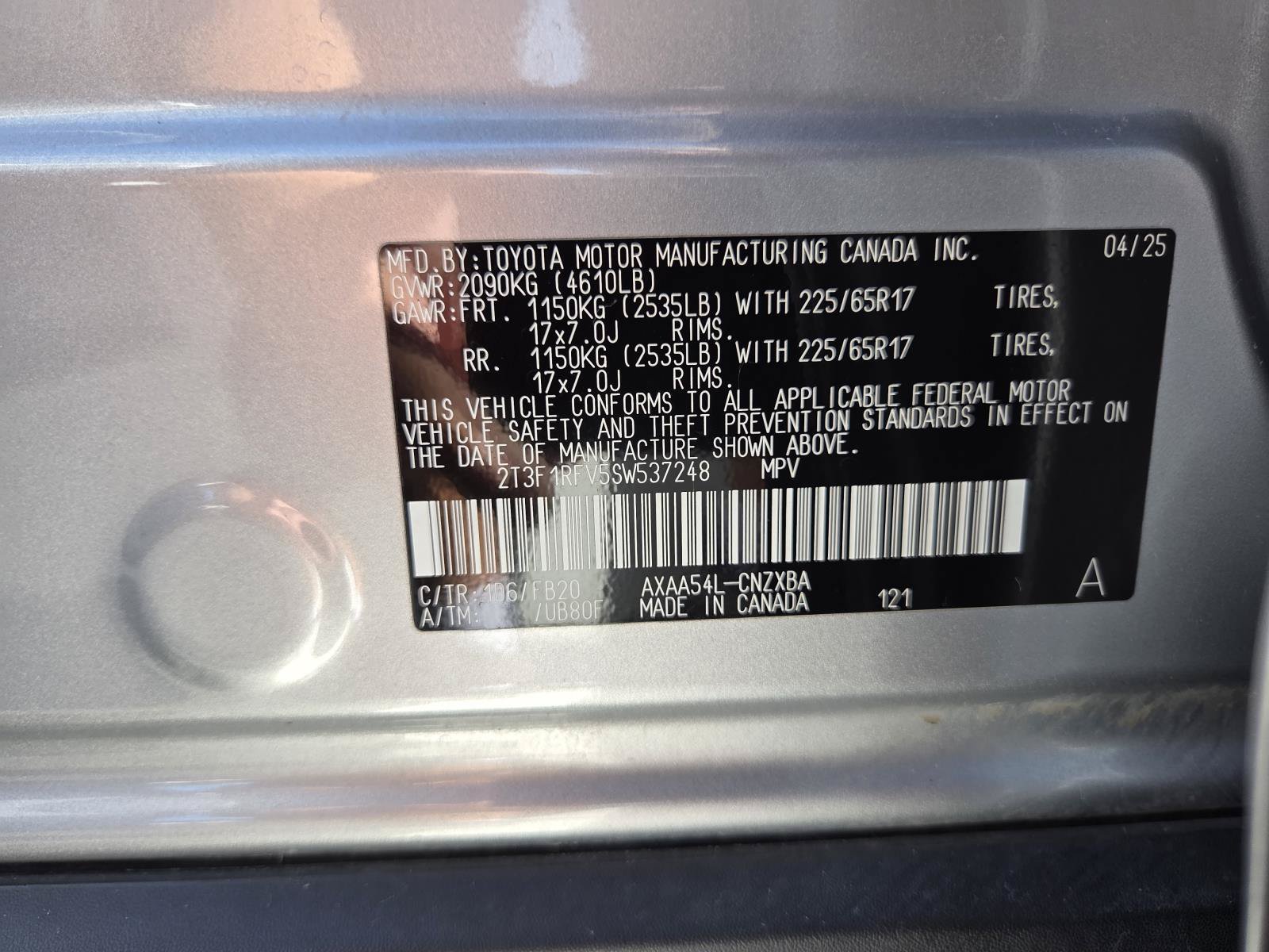 Used 2025 Toyota RAV4 LE AWD/4WD image 29