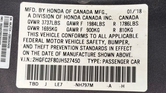 Used 2018 Honda Civic EX image 44