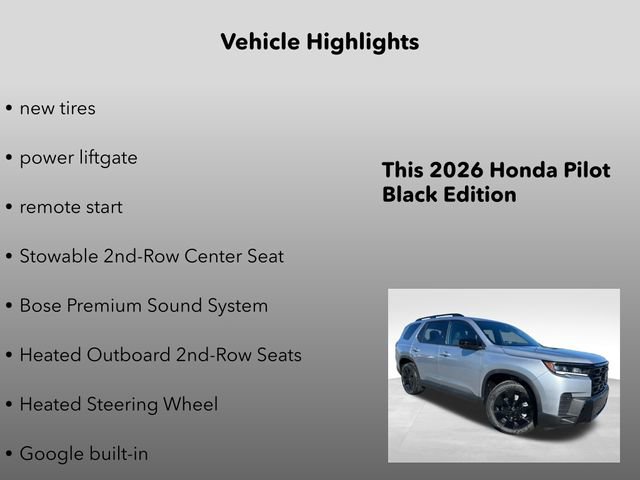 New 2026 Honda Pilot Black Edition image 20