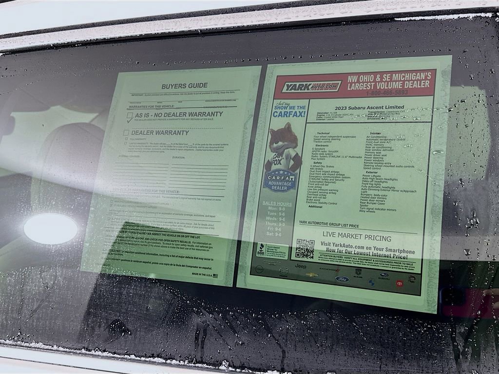 Certified 2023 Subaru Ascent Limited image 13