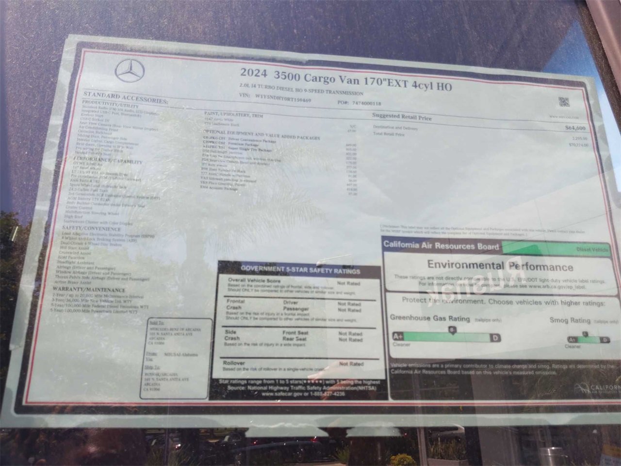 New 2024 Mercedes-Benz Sprinter 3500 image 16