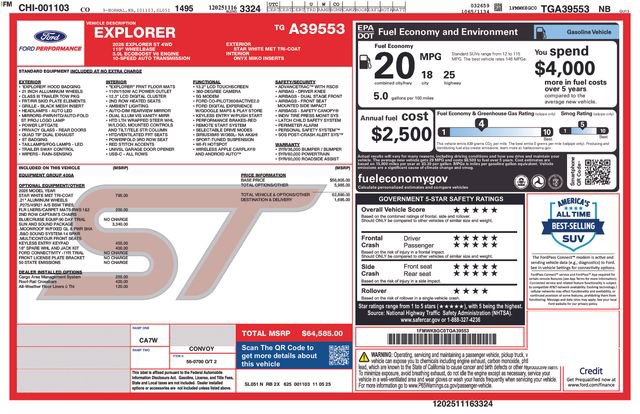 New 2026 Ford Explorer ST w/ Sun And Sound Package AWD/4WD image 40