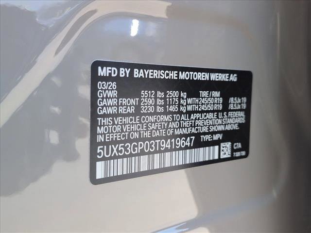 New 2026 BMW X3 xDrive30 w/ M Sport Package image 18