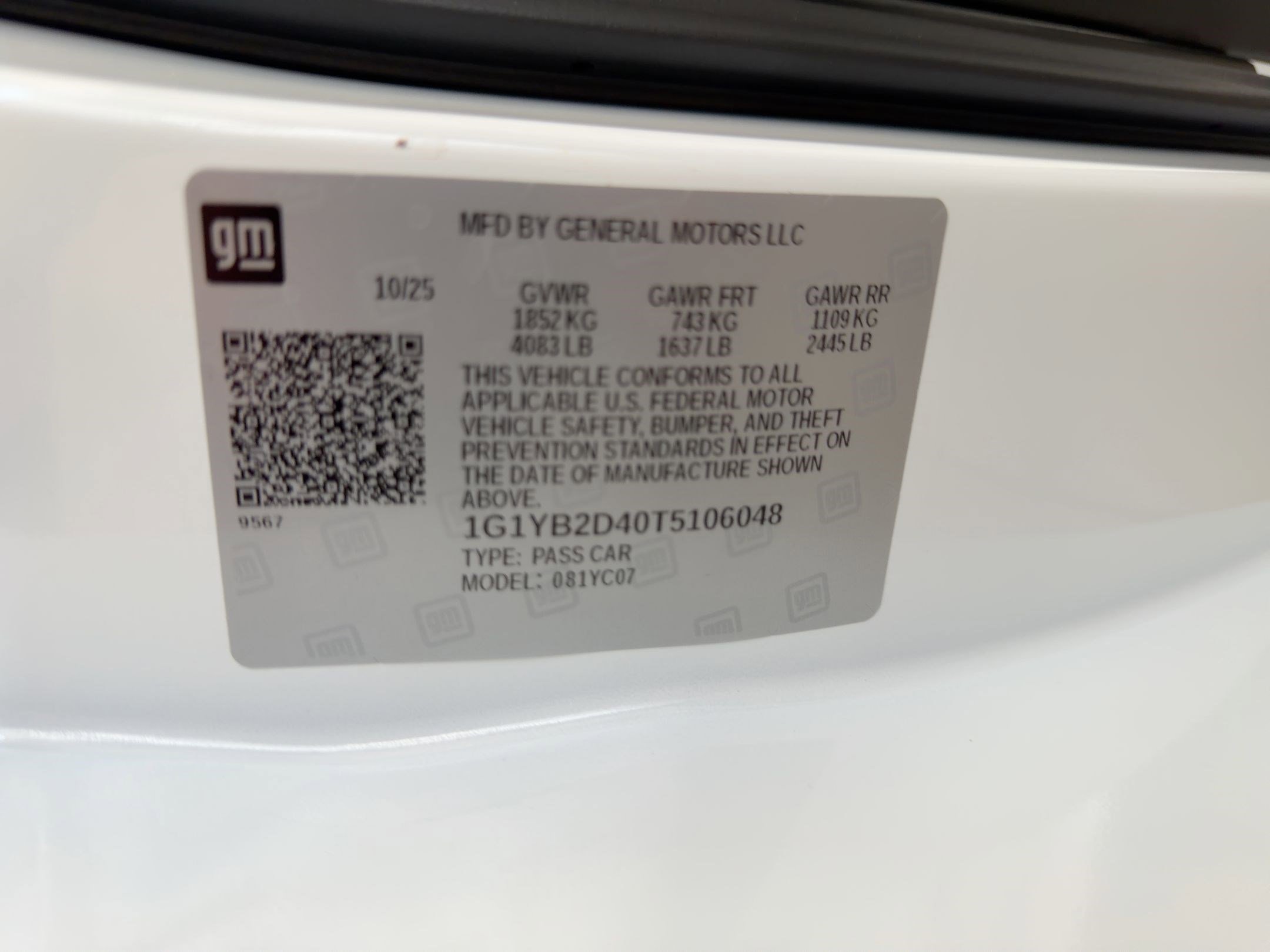 New 2026 Chevrolet Corvette Stingray Preferred Cpe w/ Z51 Performance Package image 18