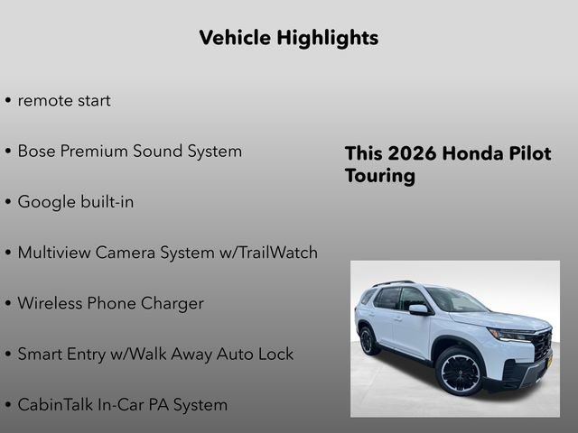 New 2026 Honda Pilot Touring image 20