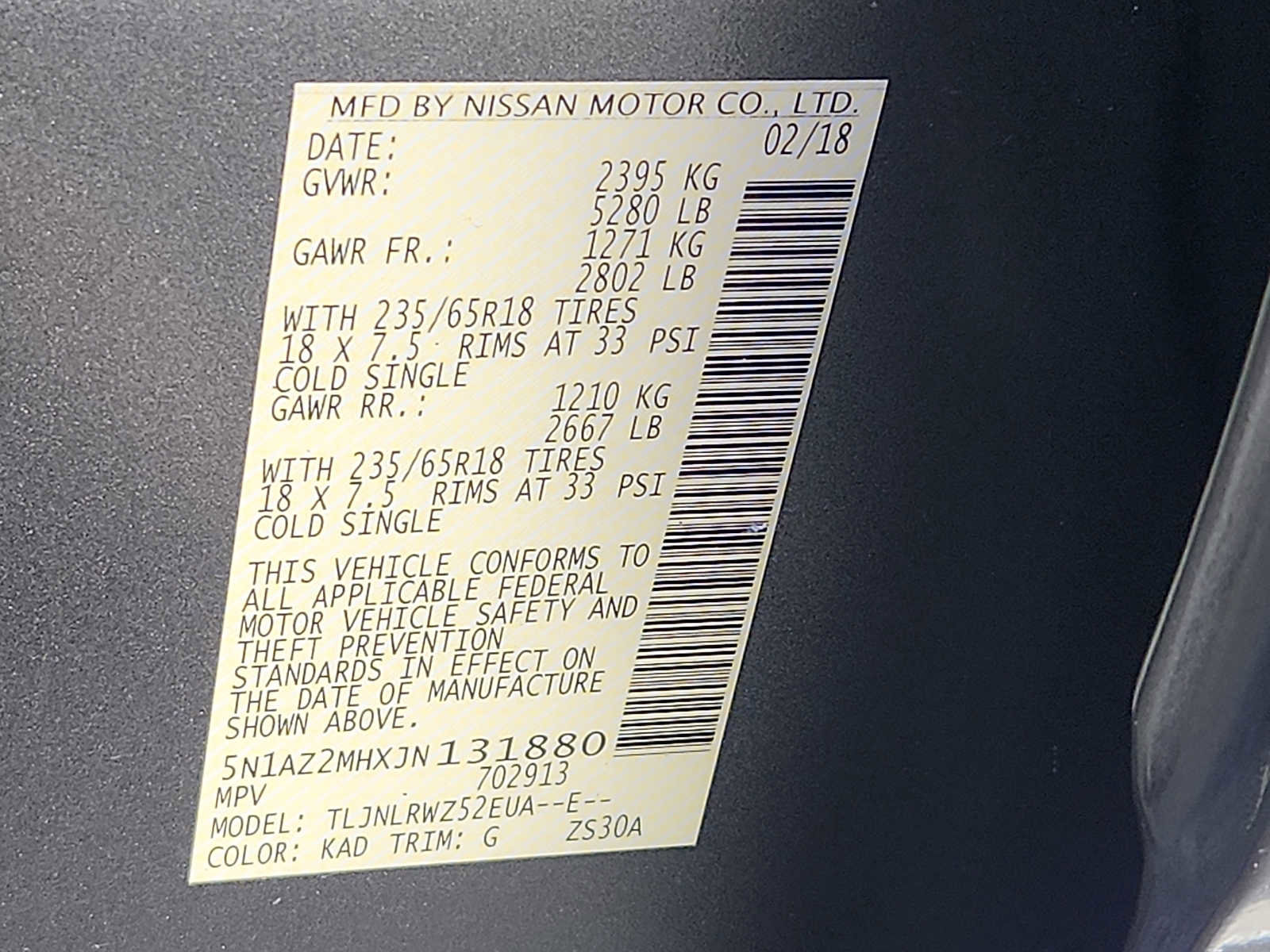 Used 2018 Nissan Murano SL w/ Moonroof Package image 27