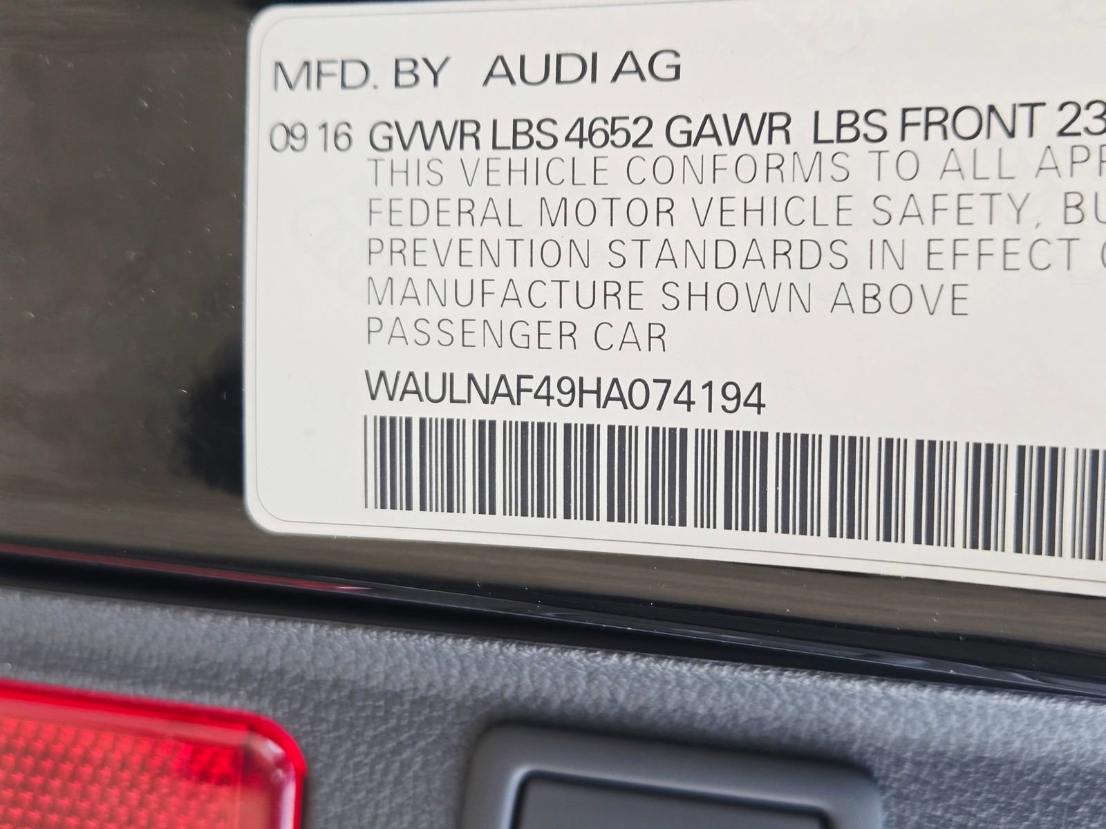 Used 2017 Audi A4 2.0T Premium Plus w/ Premium Plus Package image 11