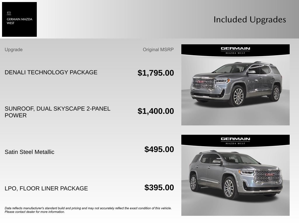 Used 2021 GMC Acadia Denali w/ Denali Technology Package AWD/4WD image 11