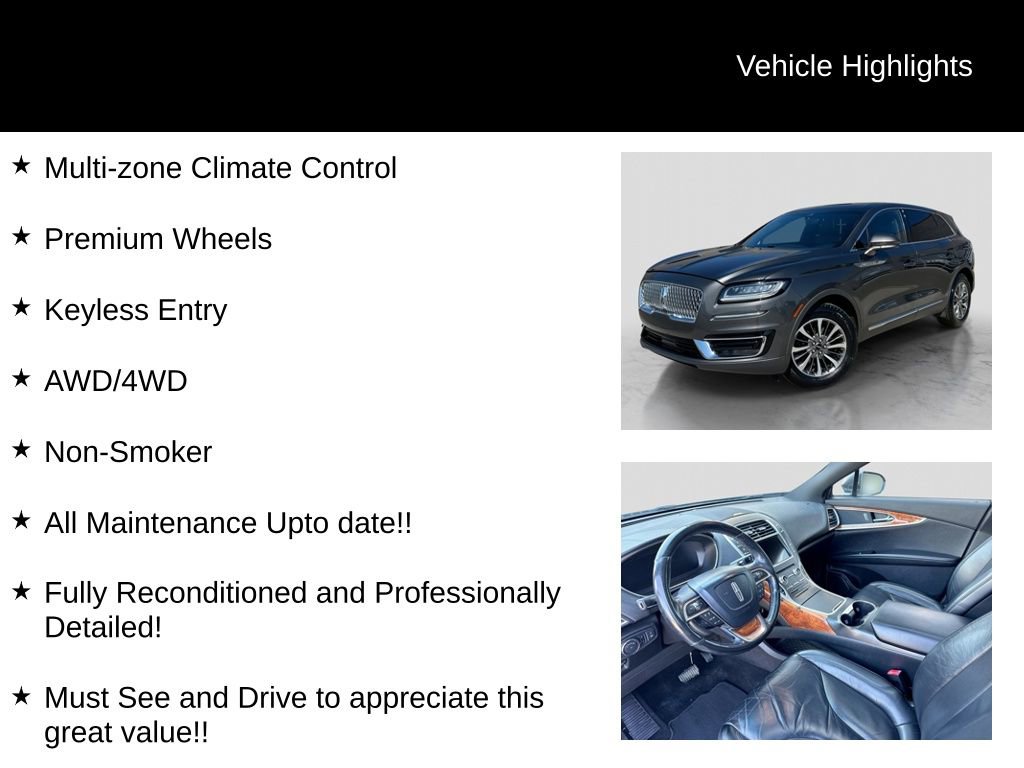 Used 2019 Lincoln Nautilus Select image 16