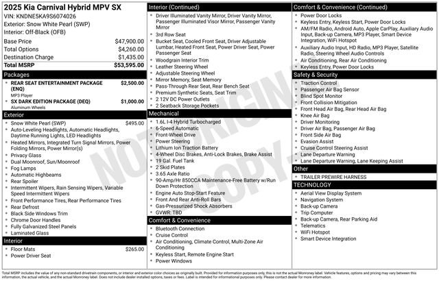 New 2025 Kia Carnival SX FWD image 11