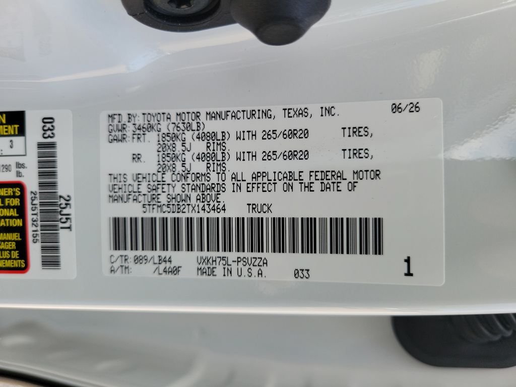 New 2026 Toyota Tundra 1794 Edition AWD/4WD image 24