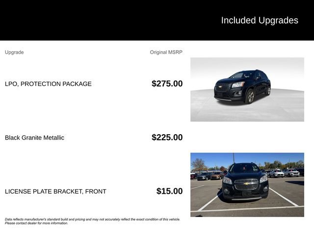 Used 2015 Chevrolet Trax LTZ w/ LPO, Protection Package image 7