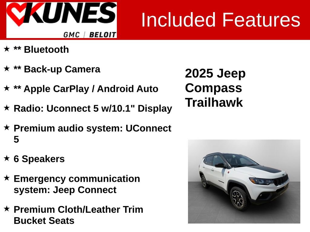 Used 2025 Jeep Compass Trailhawk AWD/4WD image 2