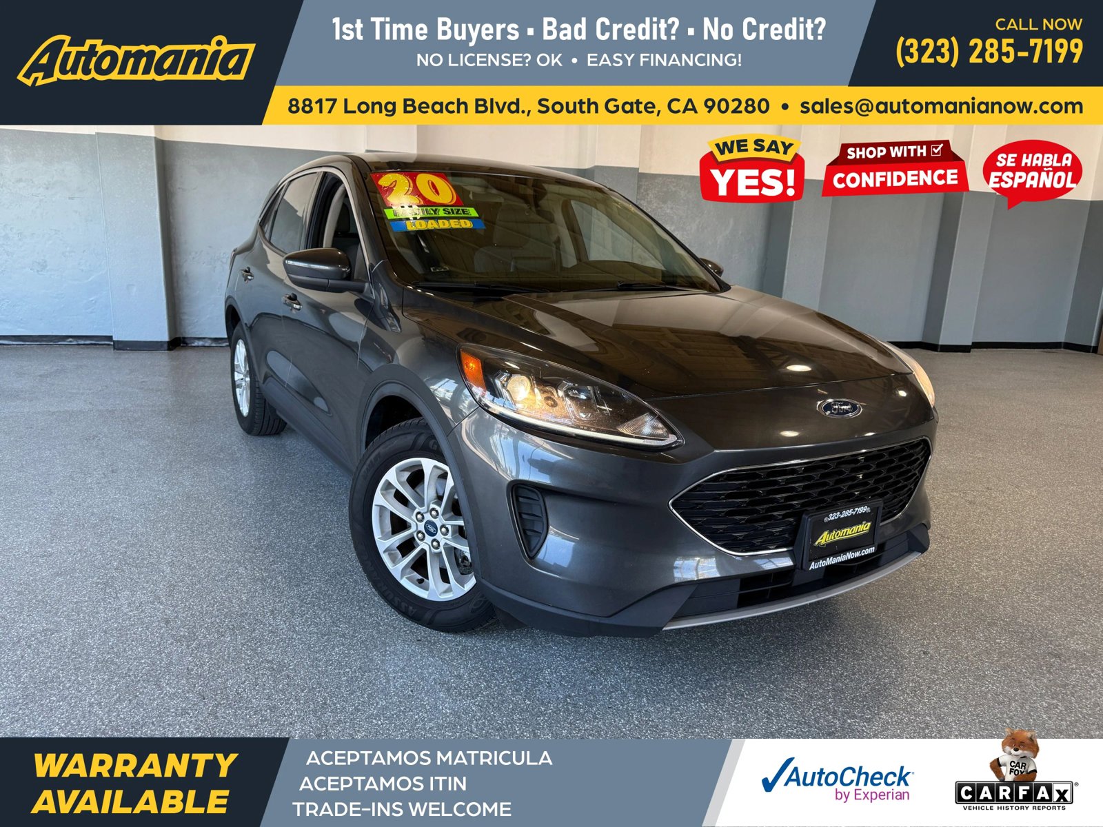 Used 2020 Ford Escape SE image 1