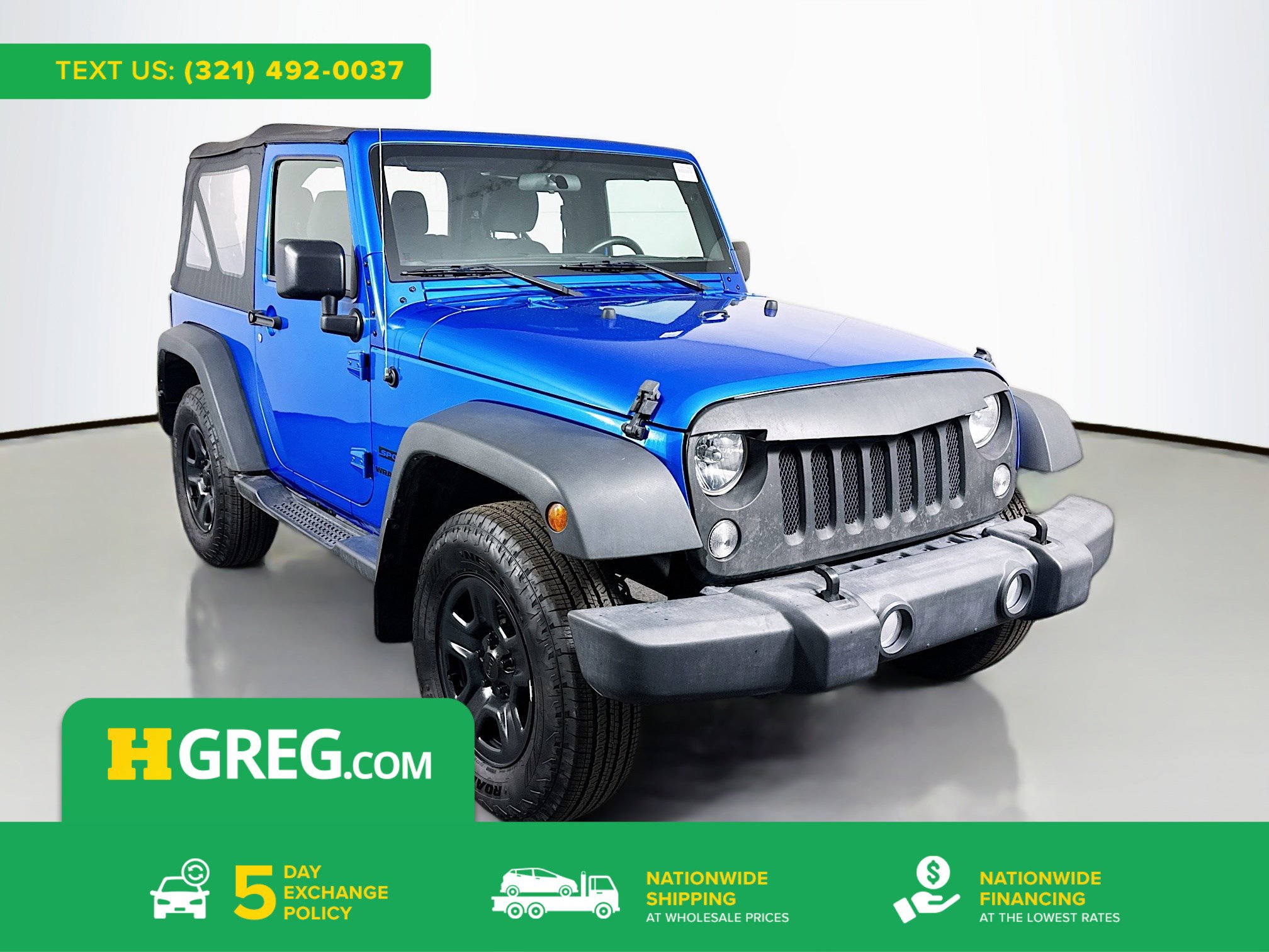 Used 2016 Jeep Wrangler Sport w/ Trailer Tow Group AWD/4WD image 1