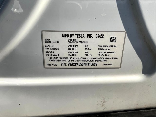 Used 2022 Tesla Model X AWD/4WD image 19