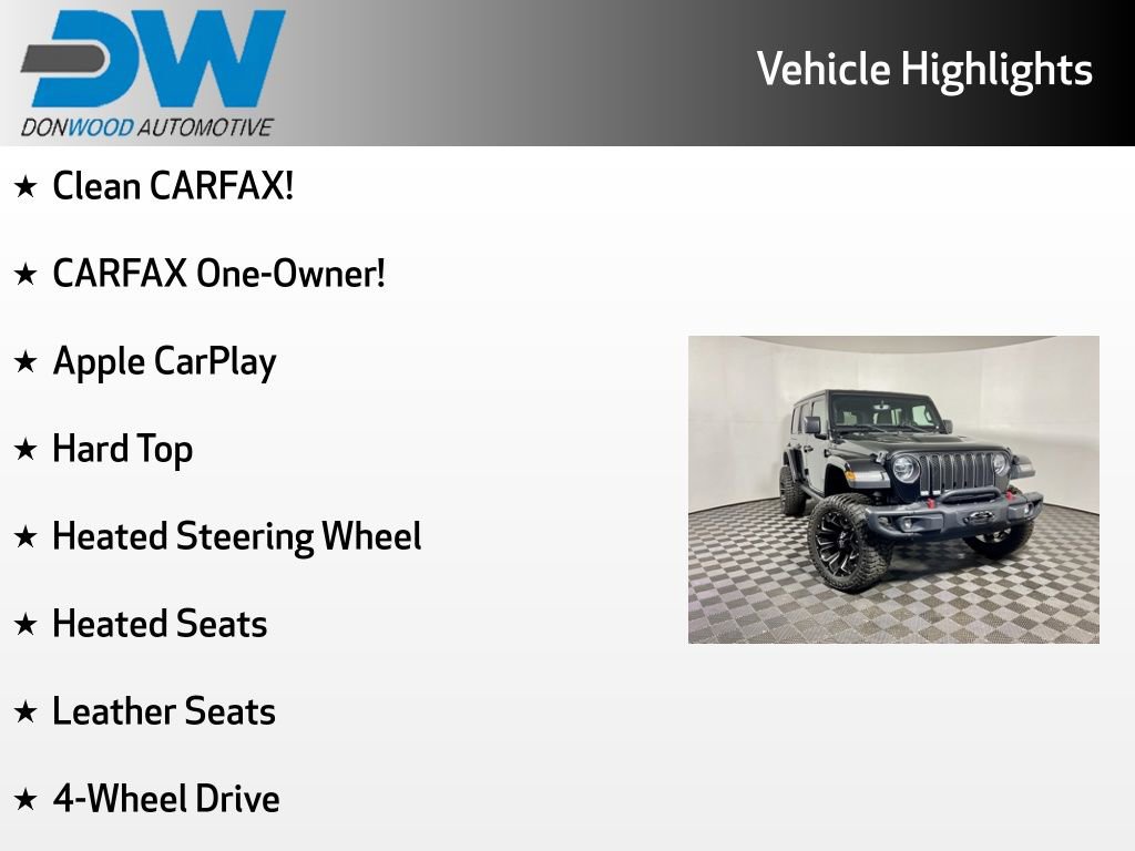 Used 2020 Jeep Wrangler Unlimited Rubicon w/ Uconnect 4C Nav & Sound Group AWD/4WD image 3