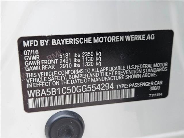 Used 2016 BMW 535i Sedan RWD image 26