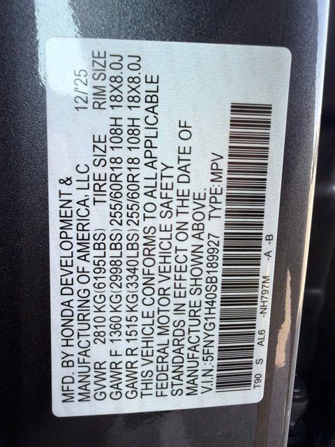 Certified 2025 Honda Pilot EX-L image 30