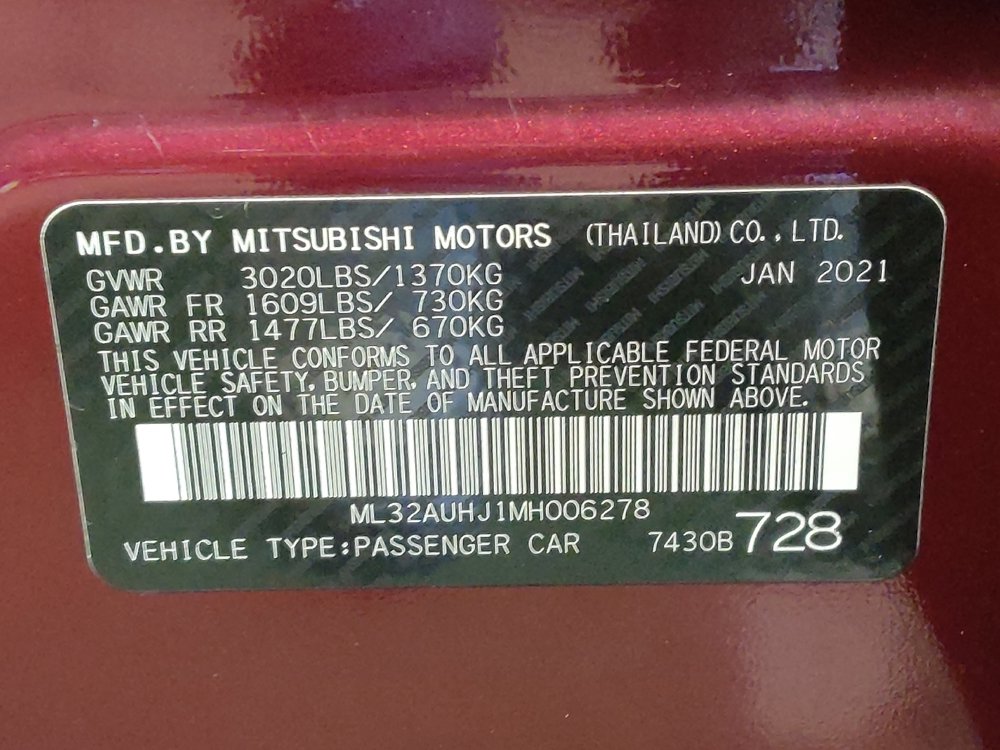 Used 2021 Mitsubishi Mirage ES FWD image 33